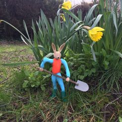 Rabbit "searcher of eggs"